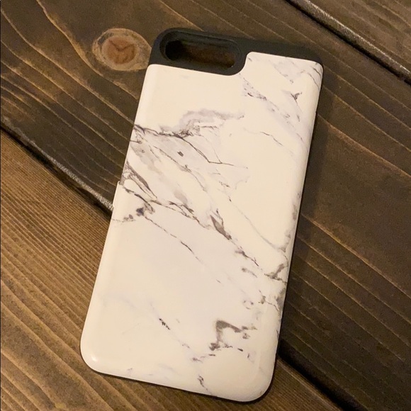 Card Holder Marble iPhone 8 Plus Case - Picture 1 of 3